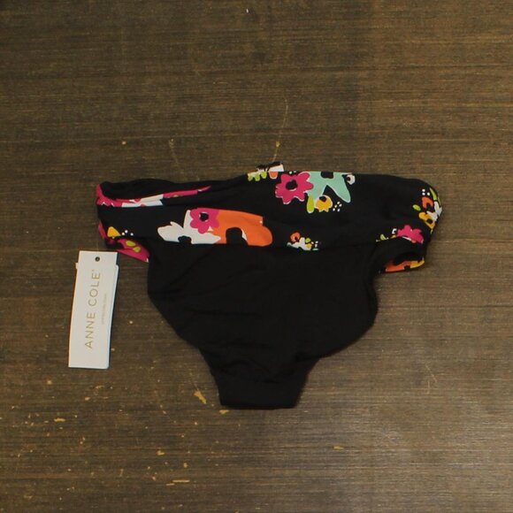 NWT Anne Cole Womens Standard Bikini Swim Bottom 20MB30227 Multi Black S - Picture 4 of 6